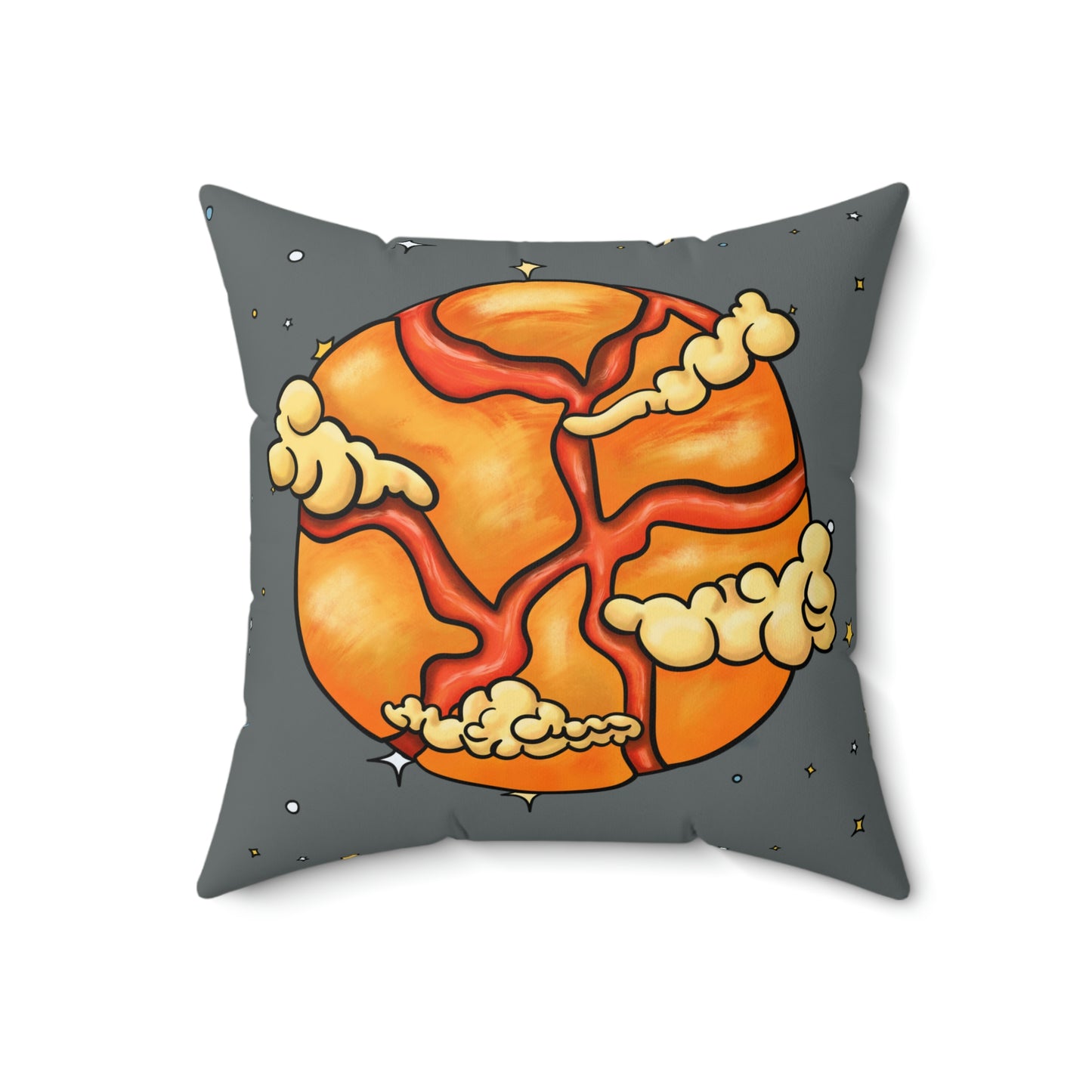 Lava Planet  Square Pillow