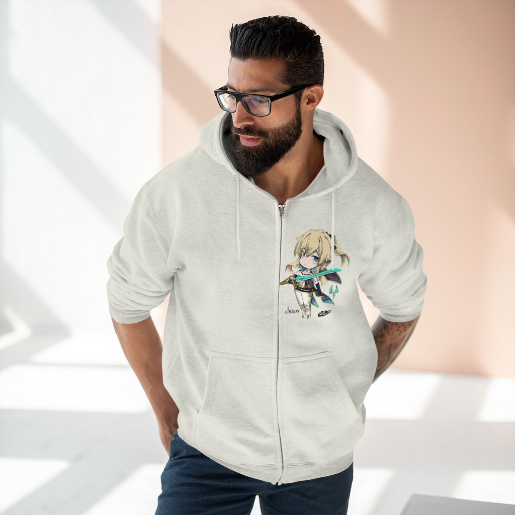 JEAN Genshin Impact Full Zip Hoodie