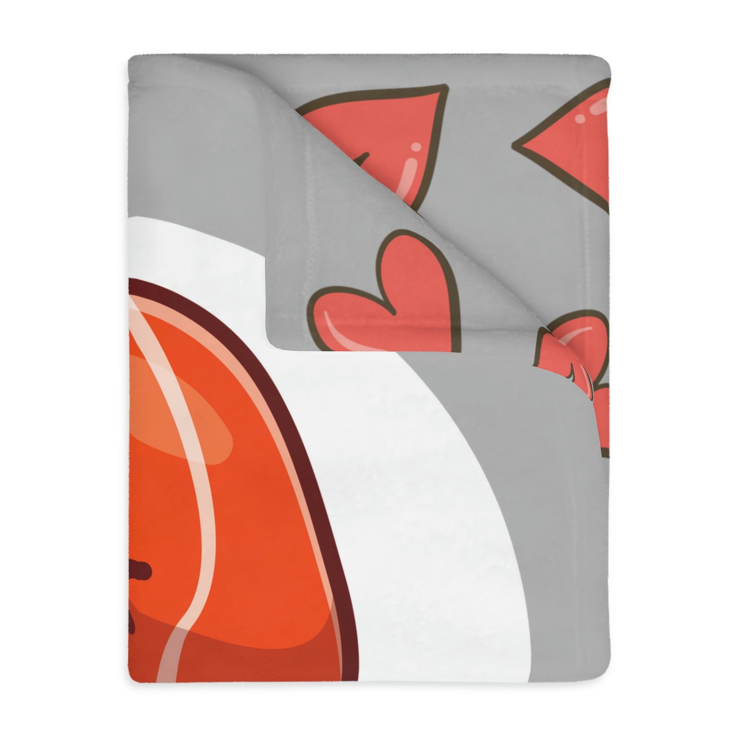 Couple Sushi Velveteen Minky Blanket (Two-sided print)