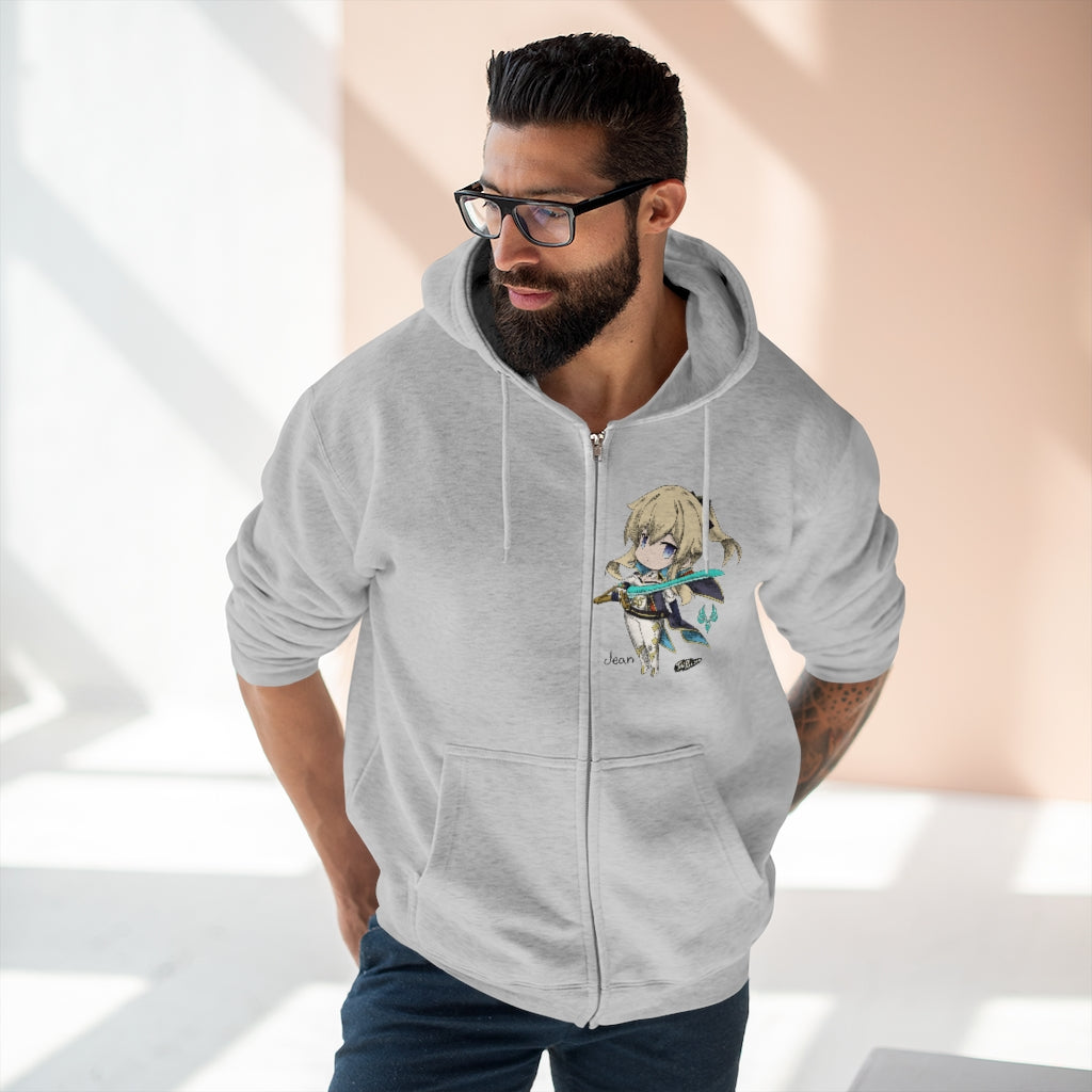 JEAN Genshin Impact Full Zip Hoodie