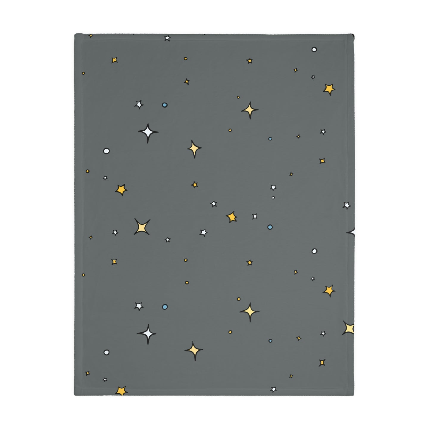 Space Walk Velveteen Minky Blanket (Two-sided print)