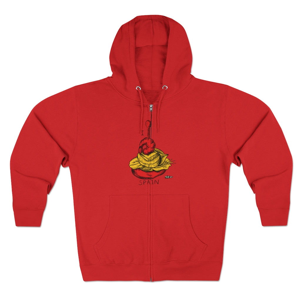 I Tapas SPAIN Full Zip Hoodie