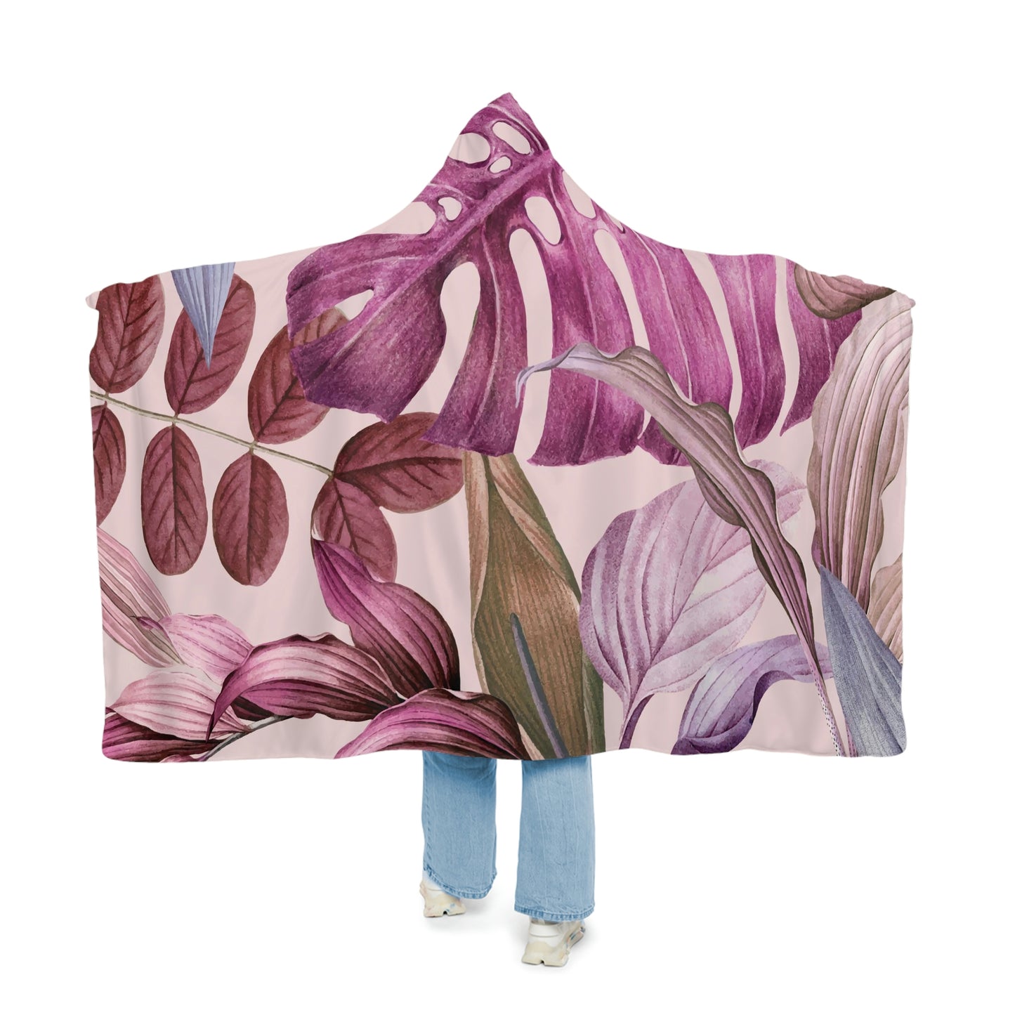 Flowers Pink Snuggle Blanket