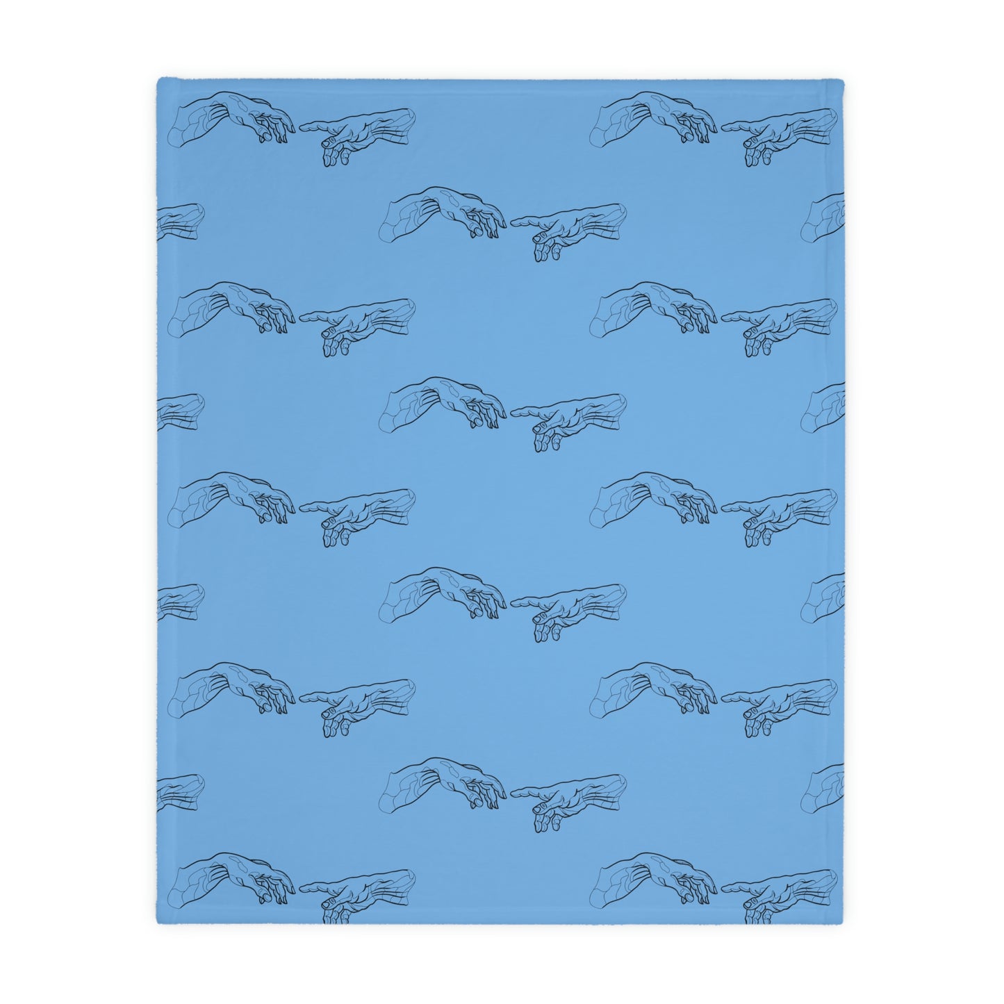 Pop-Art Michelangelo Velveteen Minky Blanket (Two-sided print)