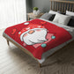Valentine Gnome with Hurts Velveteen Minky Blanket (Two-sided print)