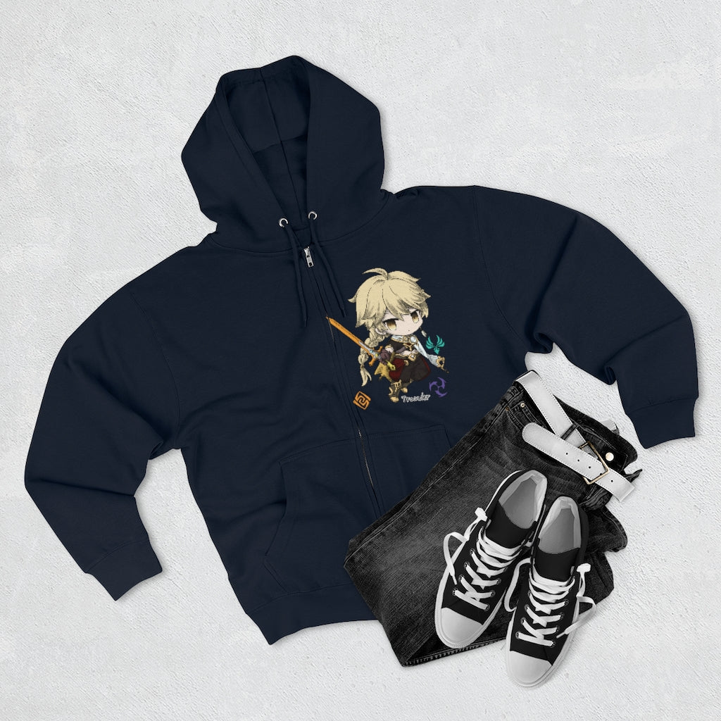 TRAVELER BOY Genshin Impact Full Zip Hoodie