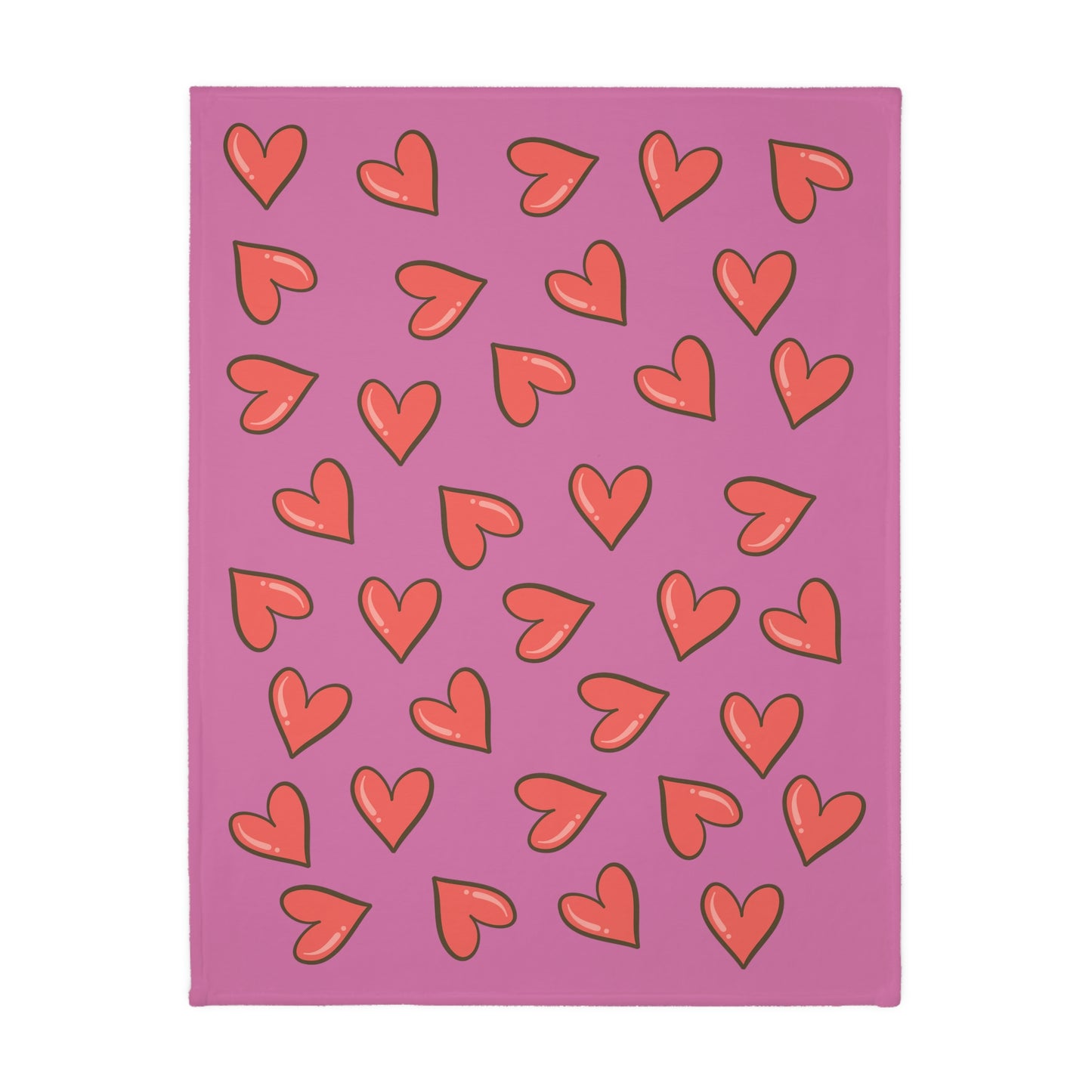 Unicorn Love Velveteen Minky Blanket (Two-sided print)