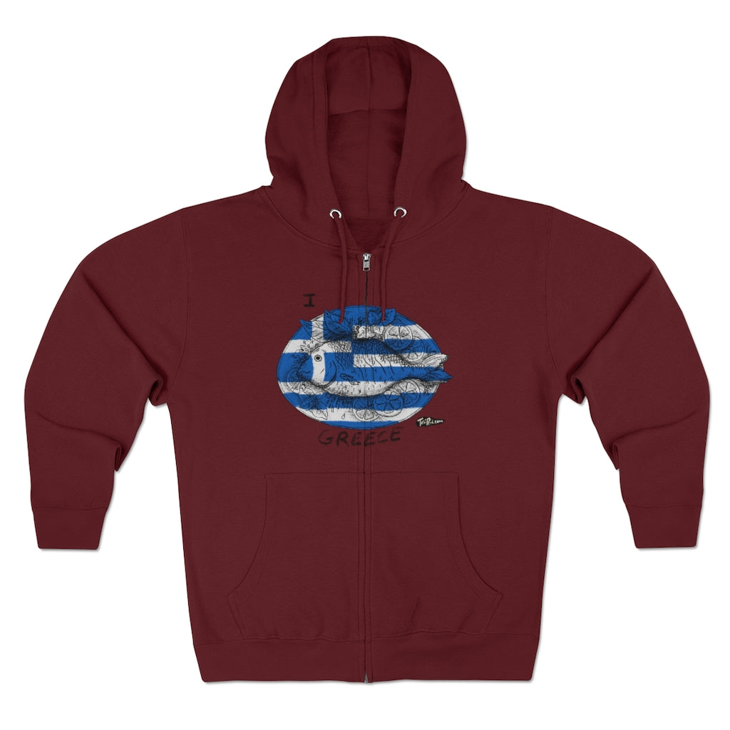 I Lavraki GREECE Full Zip Hoodie