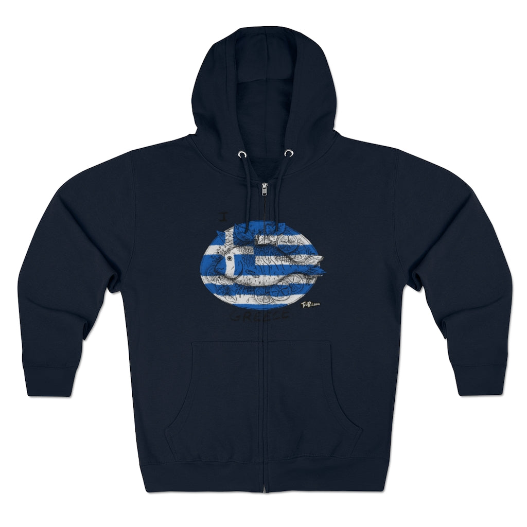 I Lavraki GREECE Full Zip Hoodie