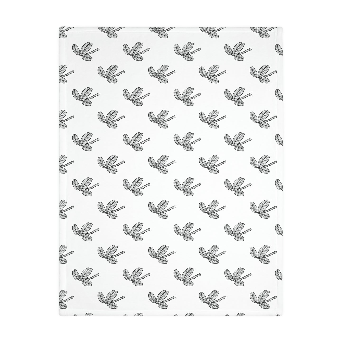 Pomegranate Velveteen Minky Blanket (Two-sided print)