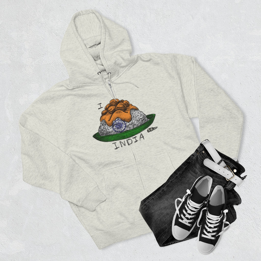 I Curry INDIA Full Zip Hoodie