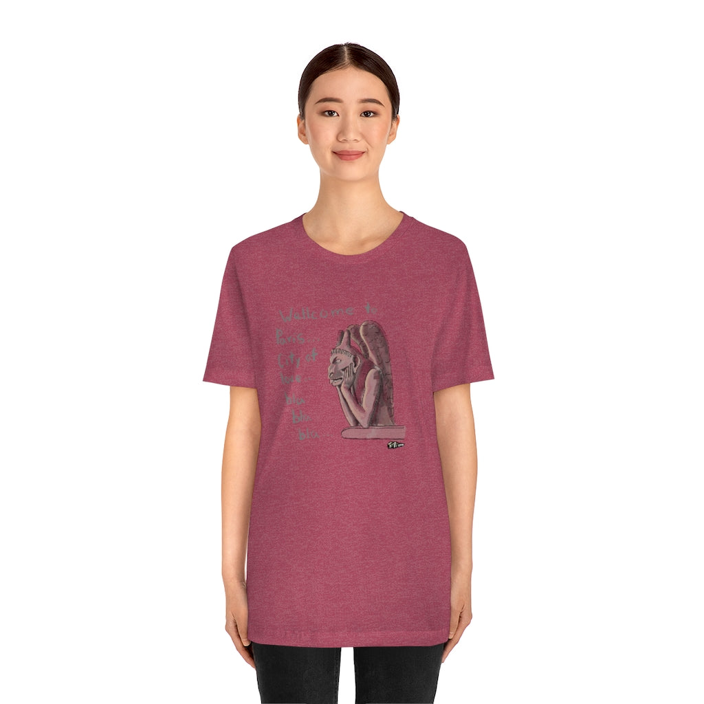 Bored Gargoyle Paris France Unisex T-Shirt