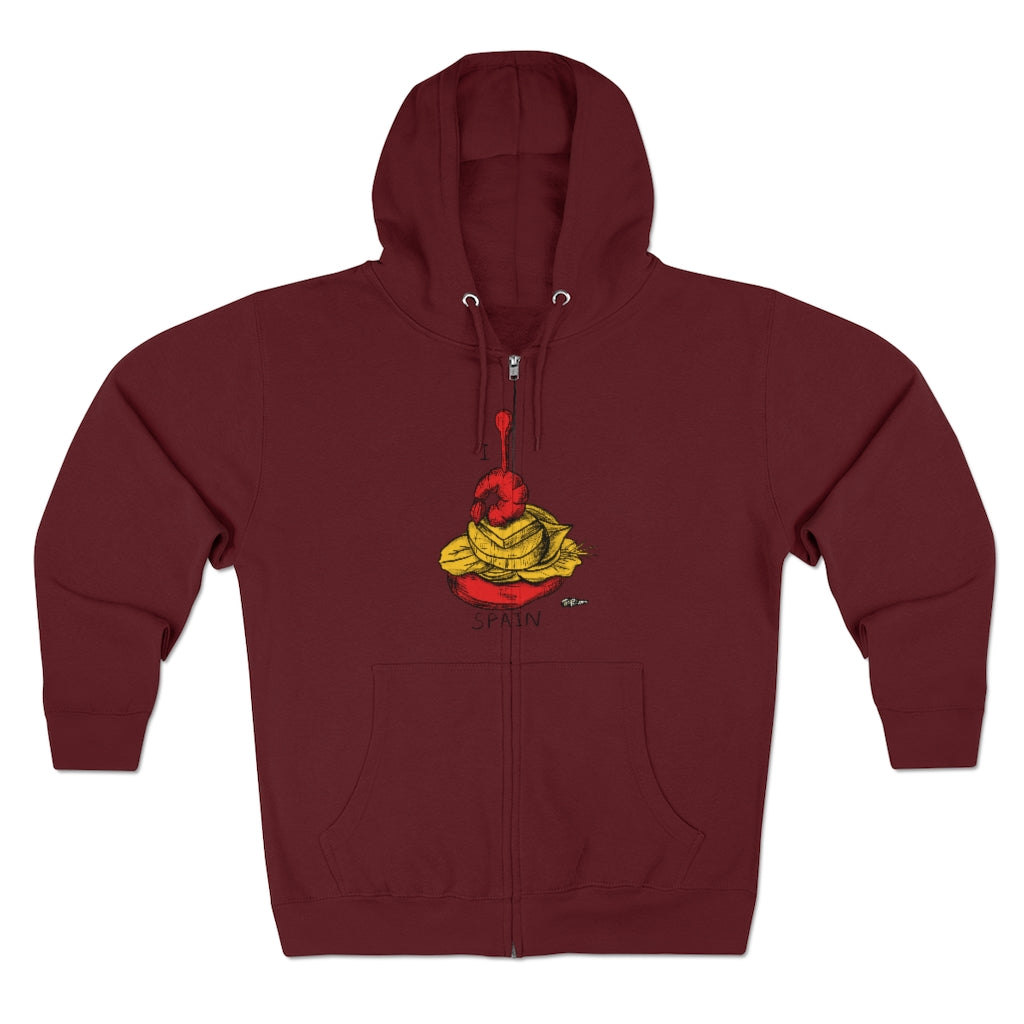 I Tapas SPAIN Full Zip Hoodie