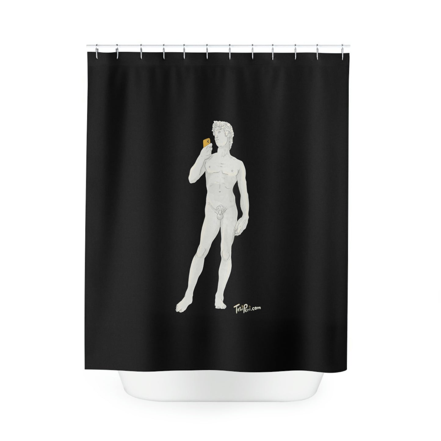David Polyester Shower Curtain