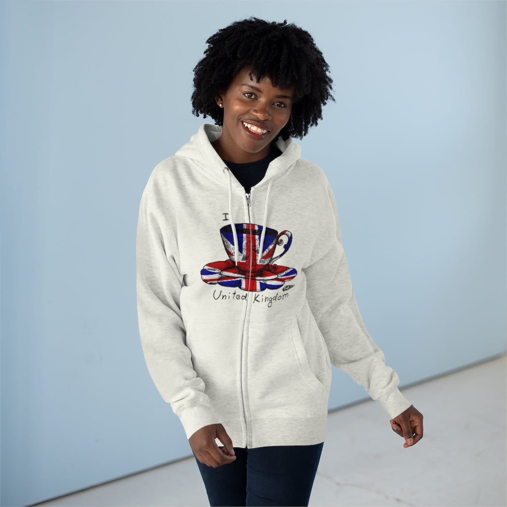 I Tea UK Full Zip Hoodie