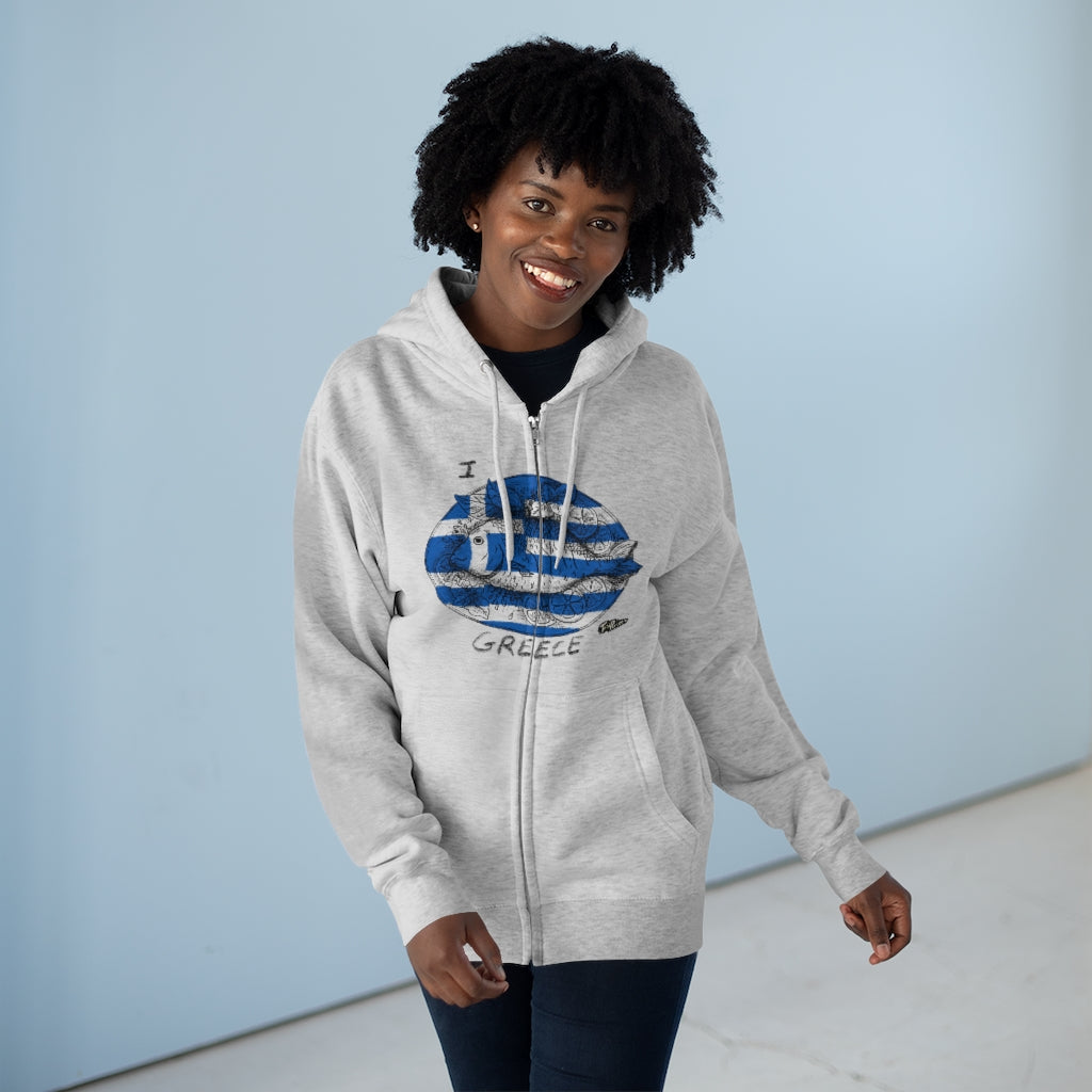 I Lavraki GREECE Full Zip Hoodie