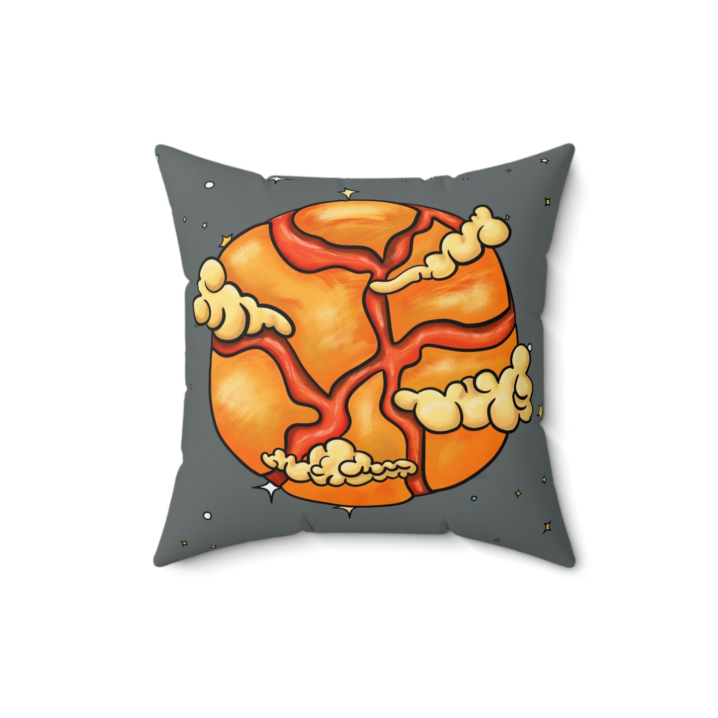 Lava Planet  Square Pillow