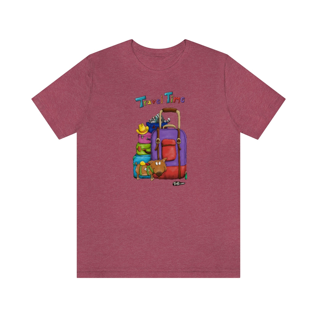 Travel Time Cute Unisex Jersey Short Sleeve Tee