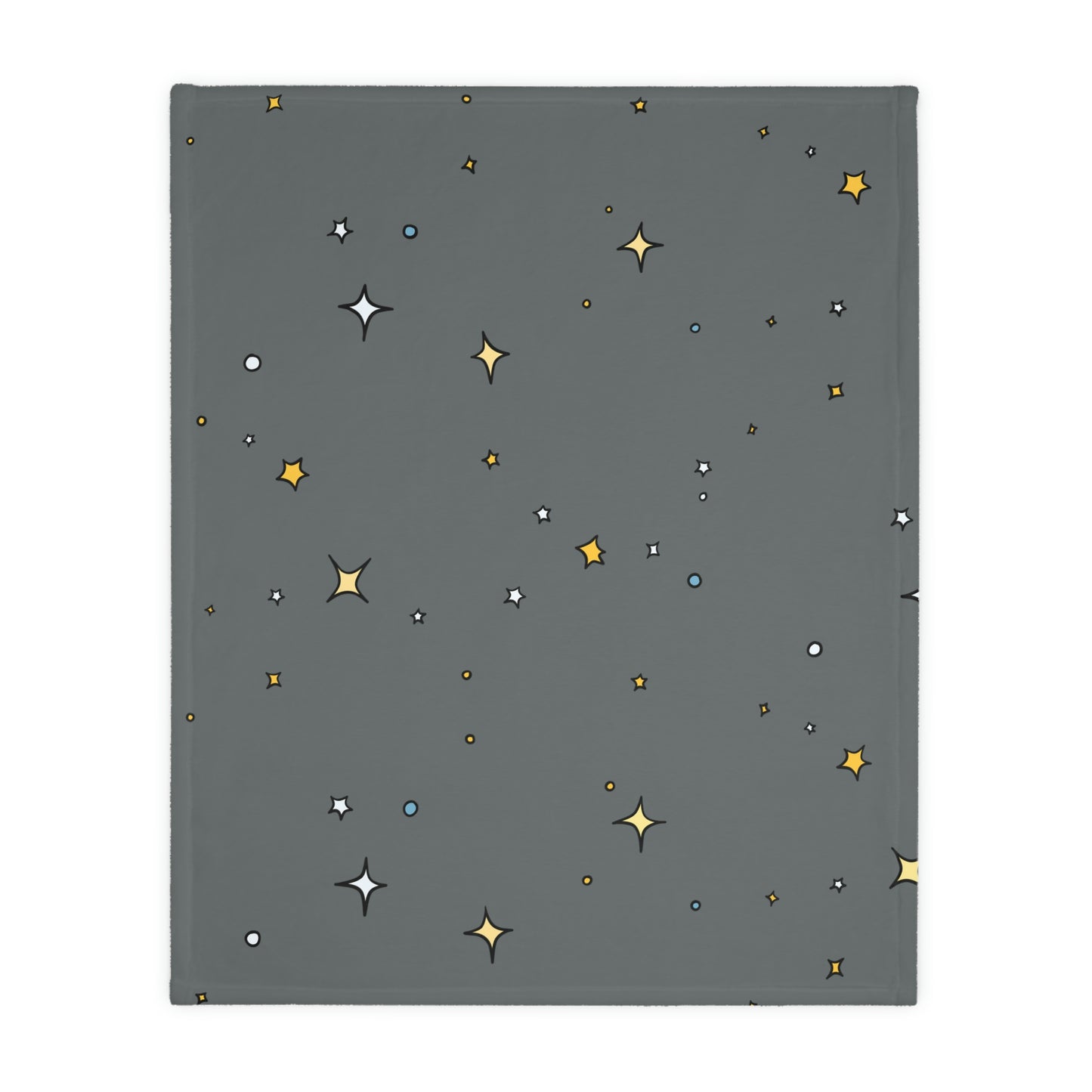 Space Walk Velveteen Minky Blanket (Two-sided print)