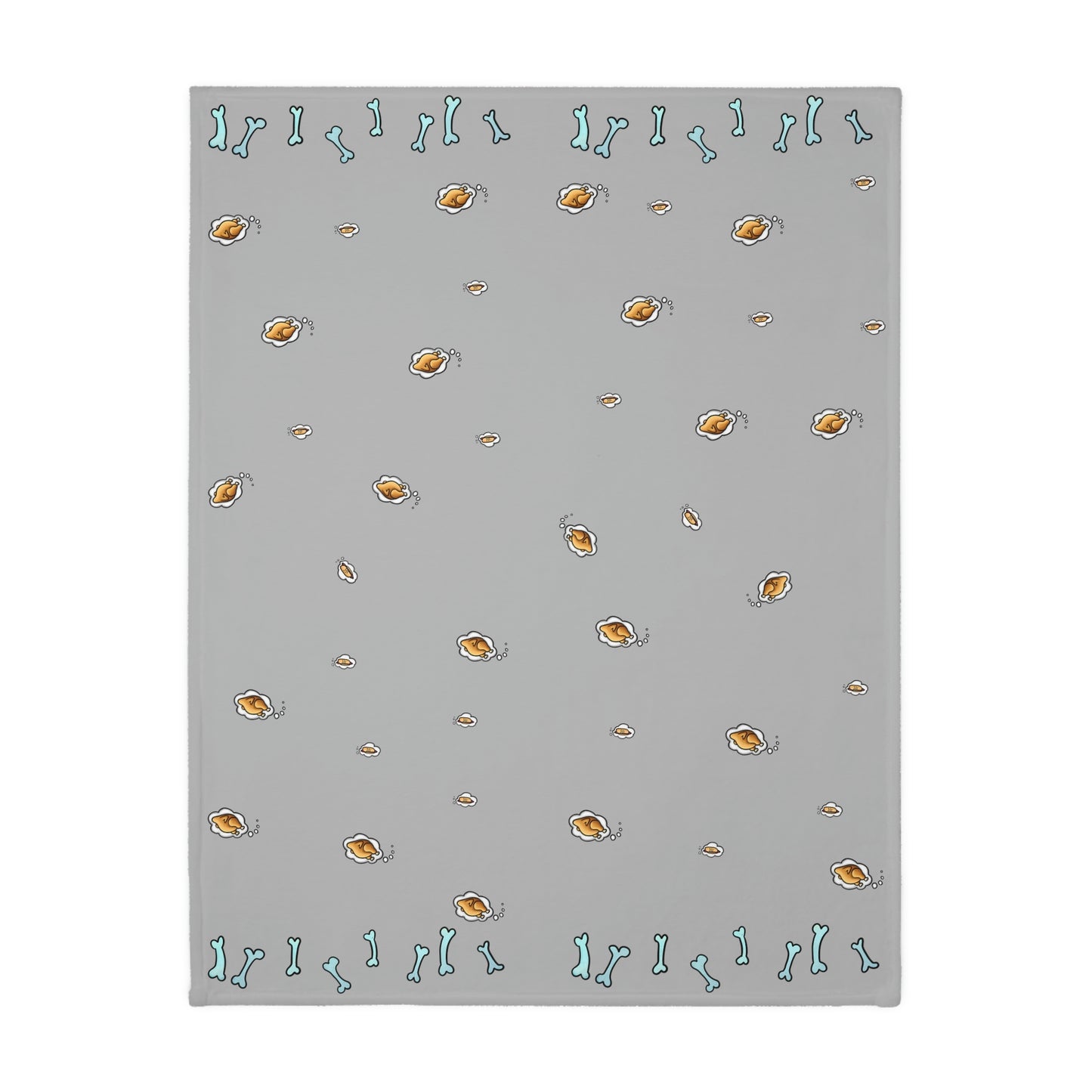 Dachshund Dreaming Velveteen Minky Blanket (Two-sided print)