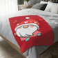 Valentine Gnome with Hurts Velveteen Minky Blanket (Two-sided print)