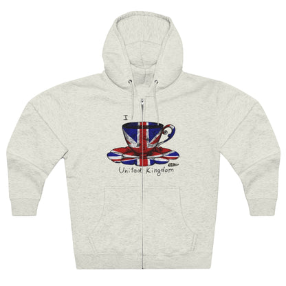 I Tea UK Full Zip Hoodie