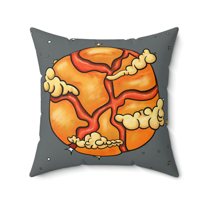 Lava Planet  Square Pillow