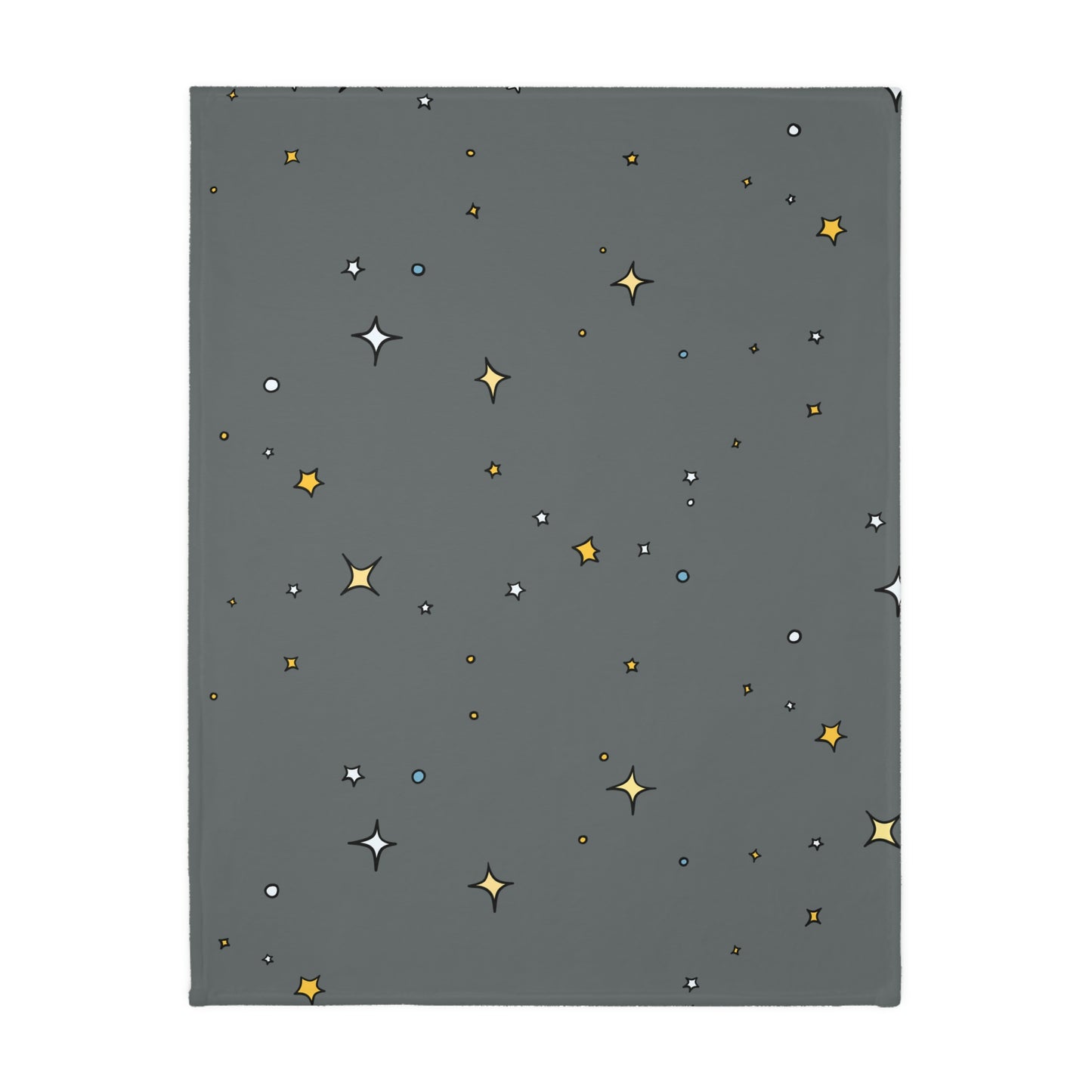 Space Walk Velveteen Minky Blanket (Two-sided print)