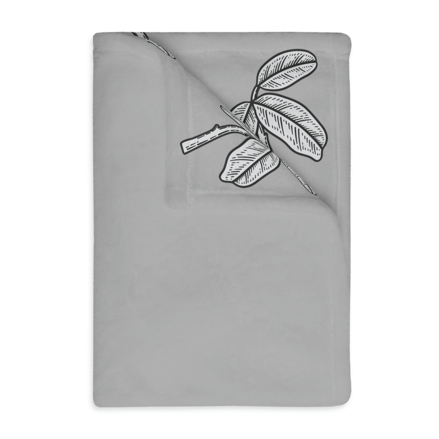 Bird Velveteen Minky Blanket (Two-sided print)