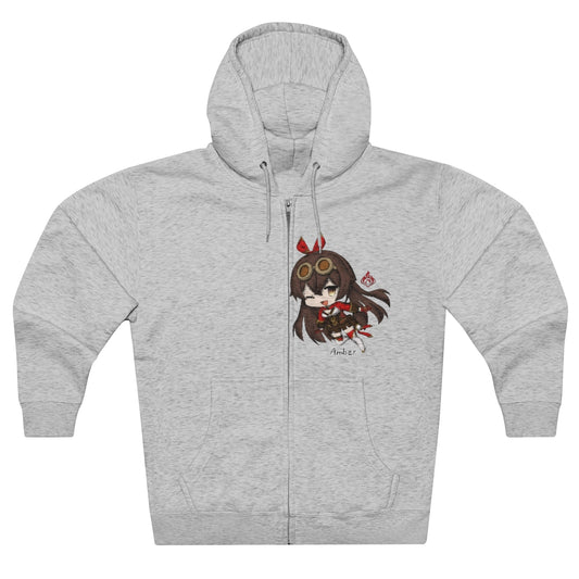 AMBER Genshin Impact Full Zip Hoodie