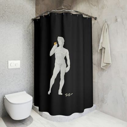 David Polyester Shower Curtain